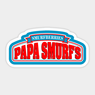 Papa's Smurfberries Sticker